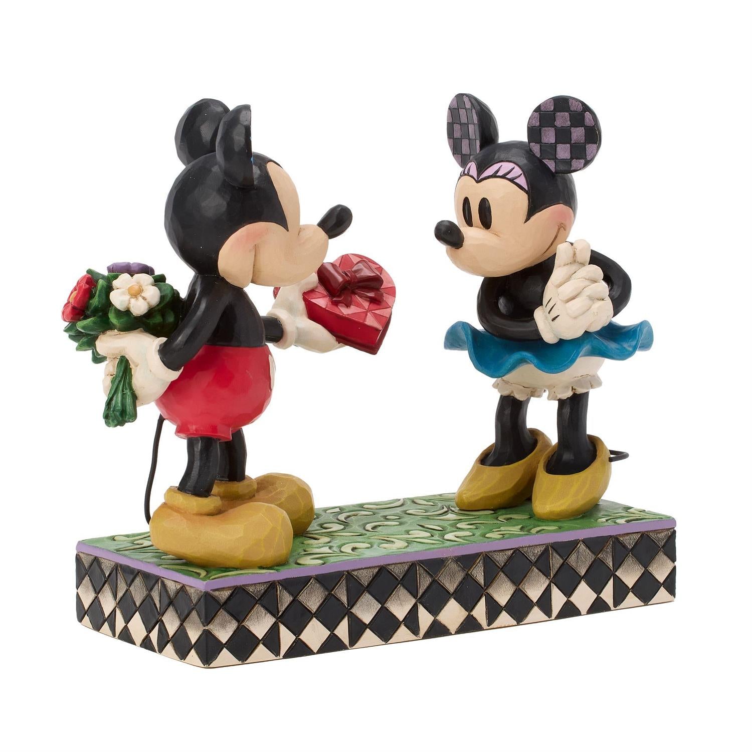 Mickey giving Minnie a Gift
