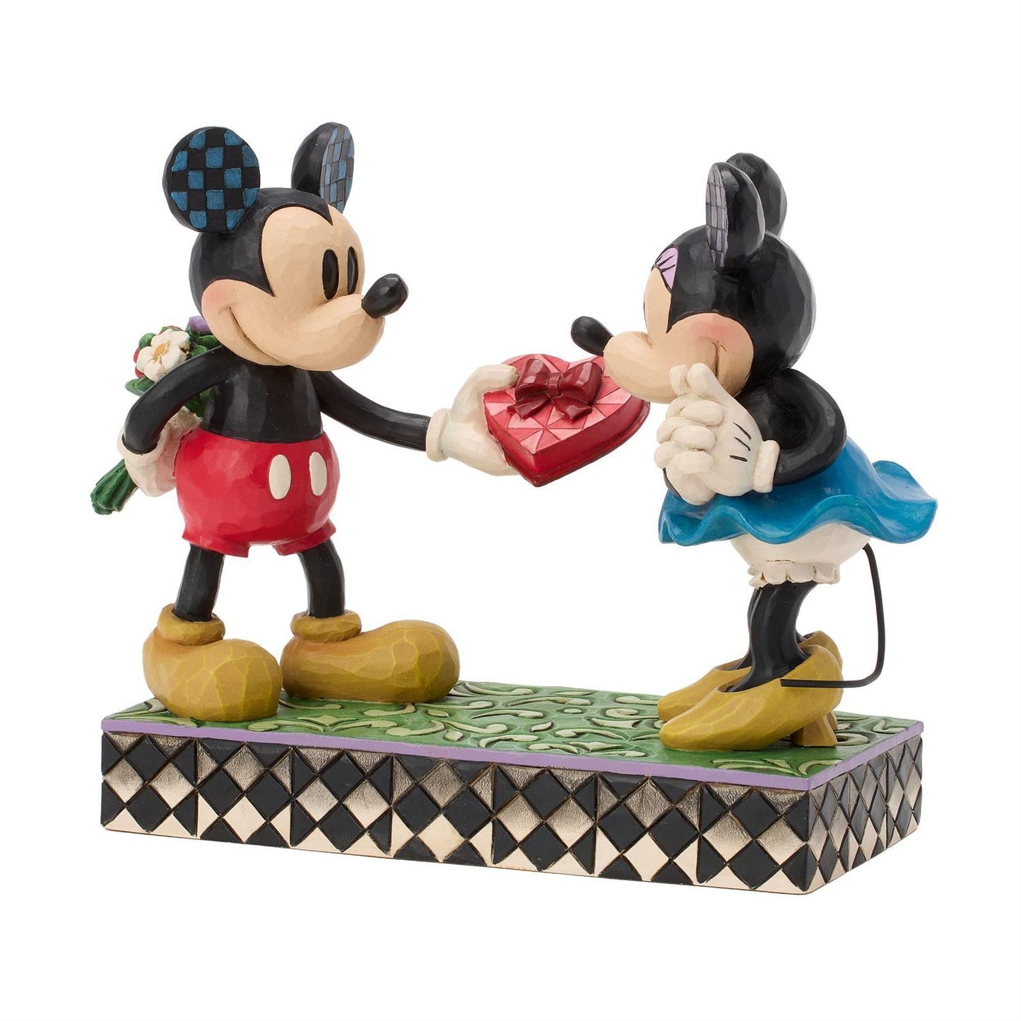 Mickey giving Minnie a Gift