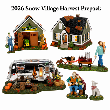 All New For 2026 Snow Village Harvest Lit Buildings and Accessories Bundle - Country N More Gifts