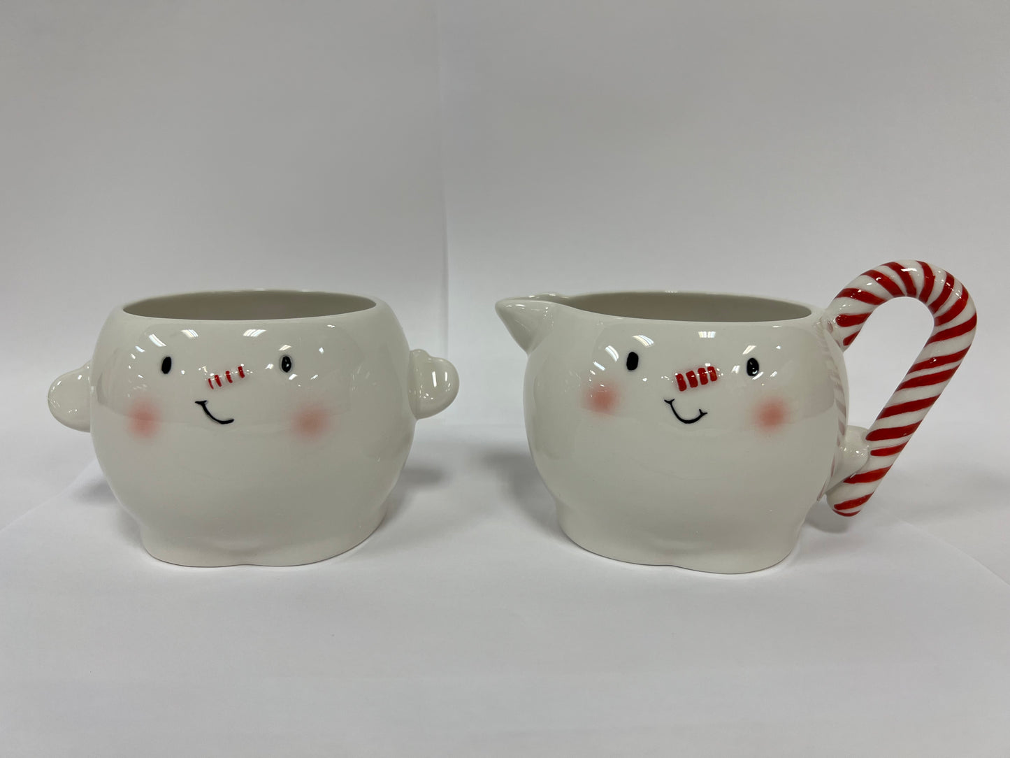 Snowman Candy Cane Creamer and Mug  - Country N More Gifts