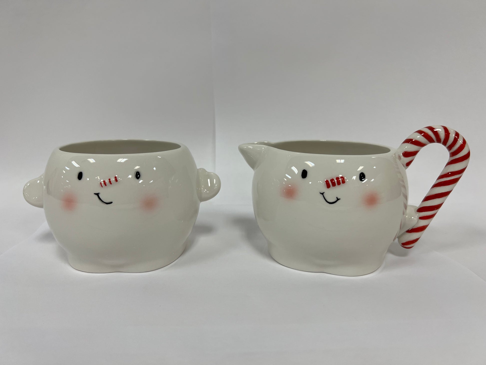 Snowman Candy Cane Creamer and Mug  - Country N More Gifts