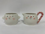 Snowman Candy Cane Creamer and Mug  - Country N More Gifts