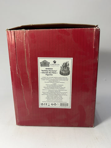 BOX DAMAGE - Holiday Harmony - Caroling Carved By Heart - Country N More Gifts