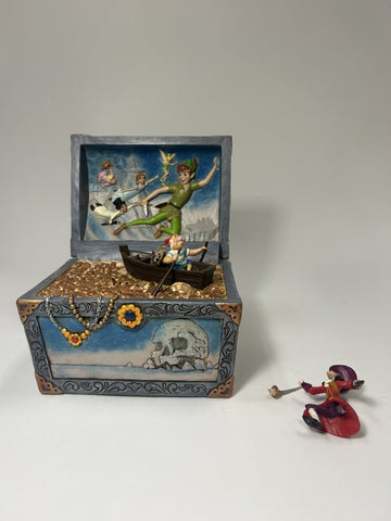 DAMAGED - Peter Pan Treasure Chest Scene - Country N More Gifts