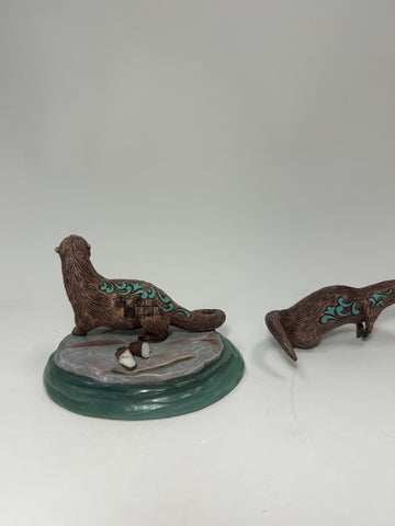 DAMAGED - River Otter Pair - Country N More Gifts