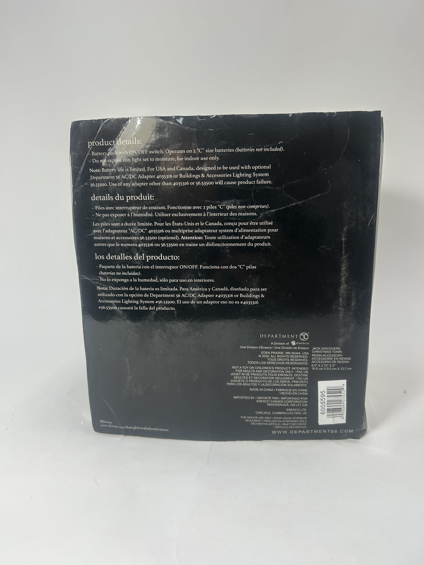 BOX DAMAGE - Jack Discovers Christmas Town - Country N More Gifts