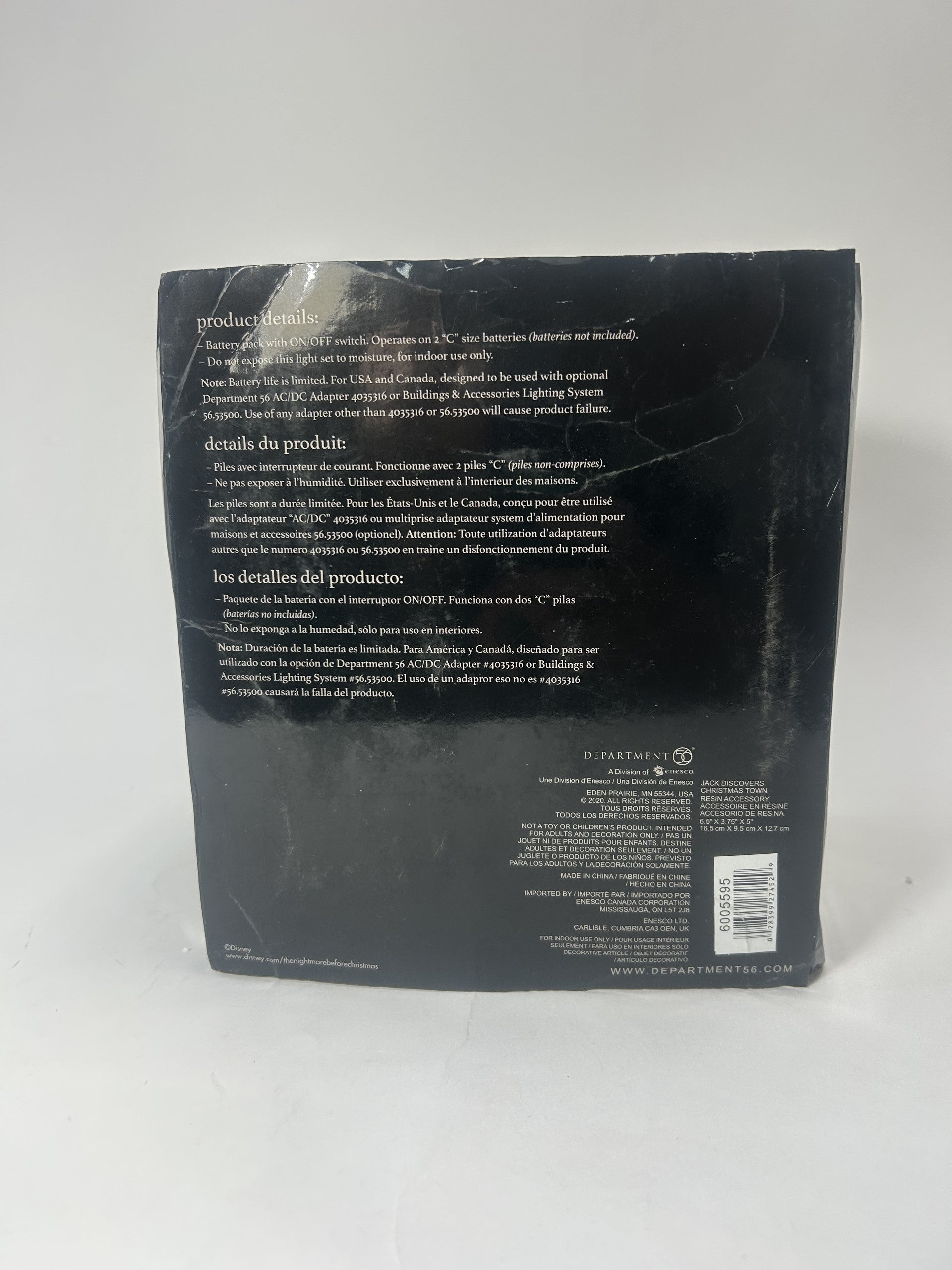 BOX DAMAGE - Jack Discovers Christmas Town - Country N More Gifts