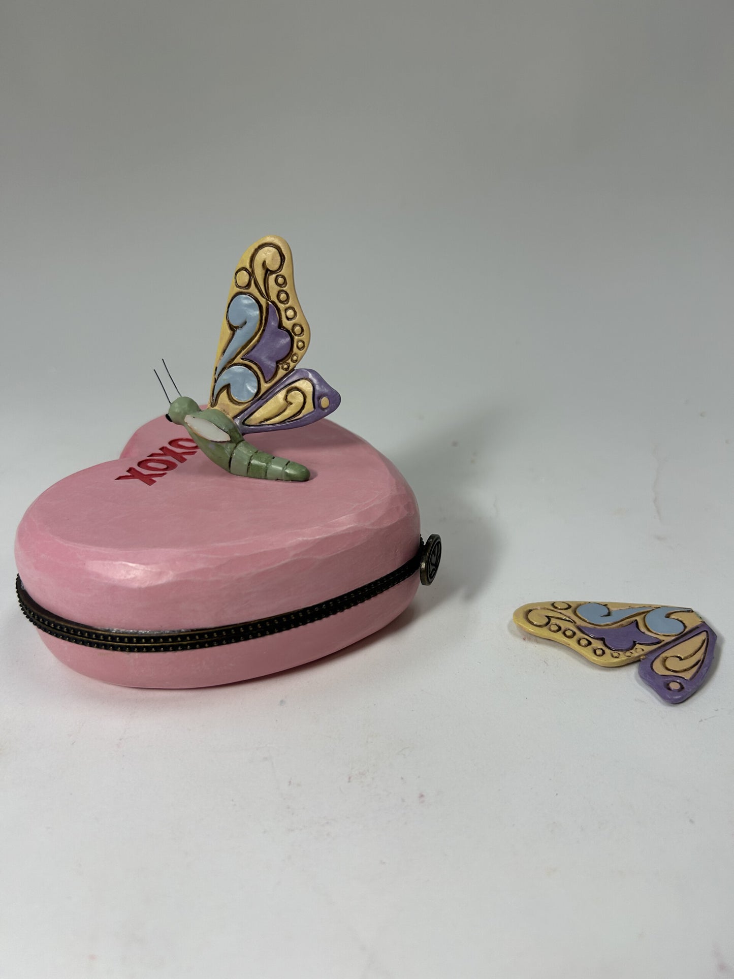 DAMAGED - Fluttering Treasures - Trinket Box Figurine - Country N More Gifts