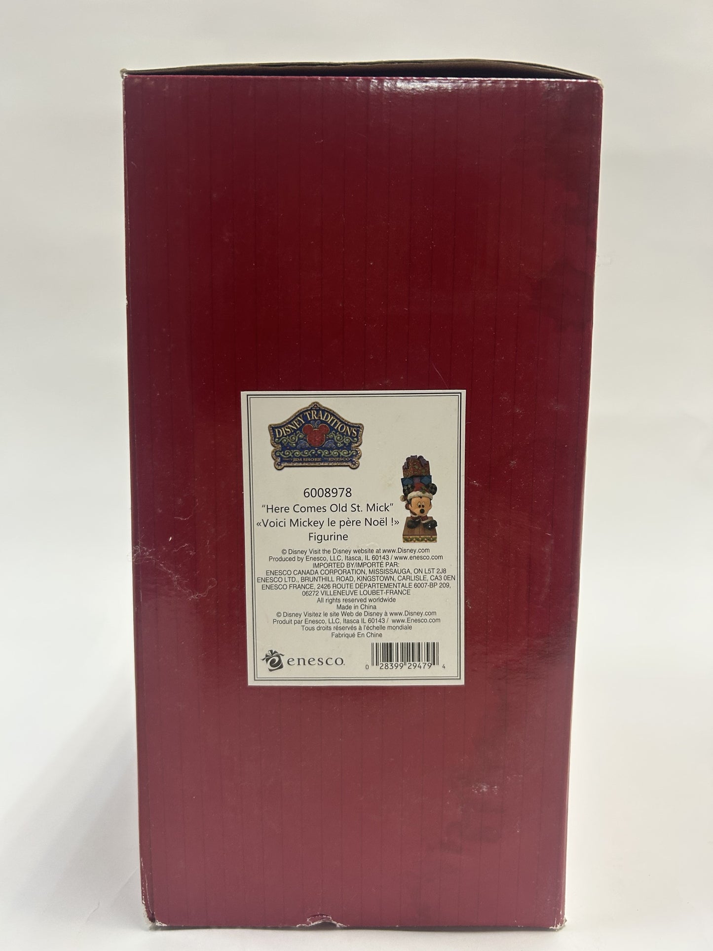 BOX DAMAGE - Here Comes Old St. Mick - Mickey with Presents - Country N More Gifts