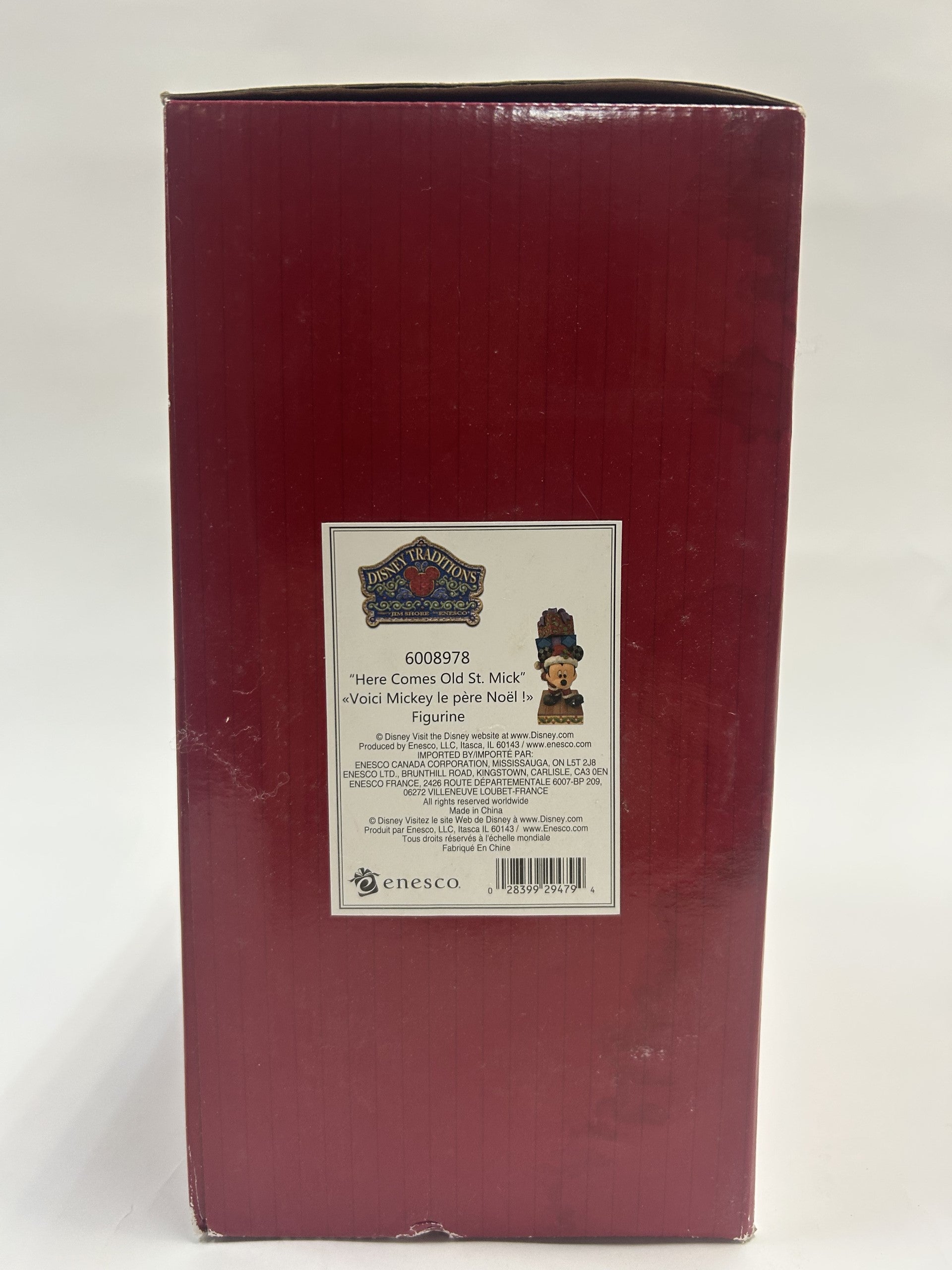 BOX DAMAGE - Here Comes Old St. Mick - Mickey with Presents - Country N More Gifts