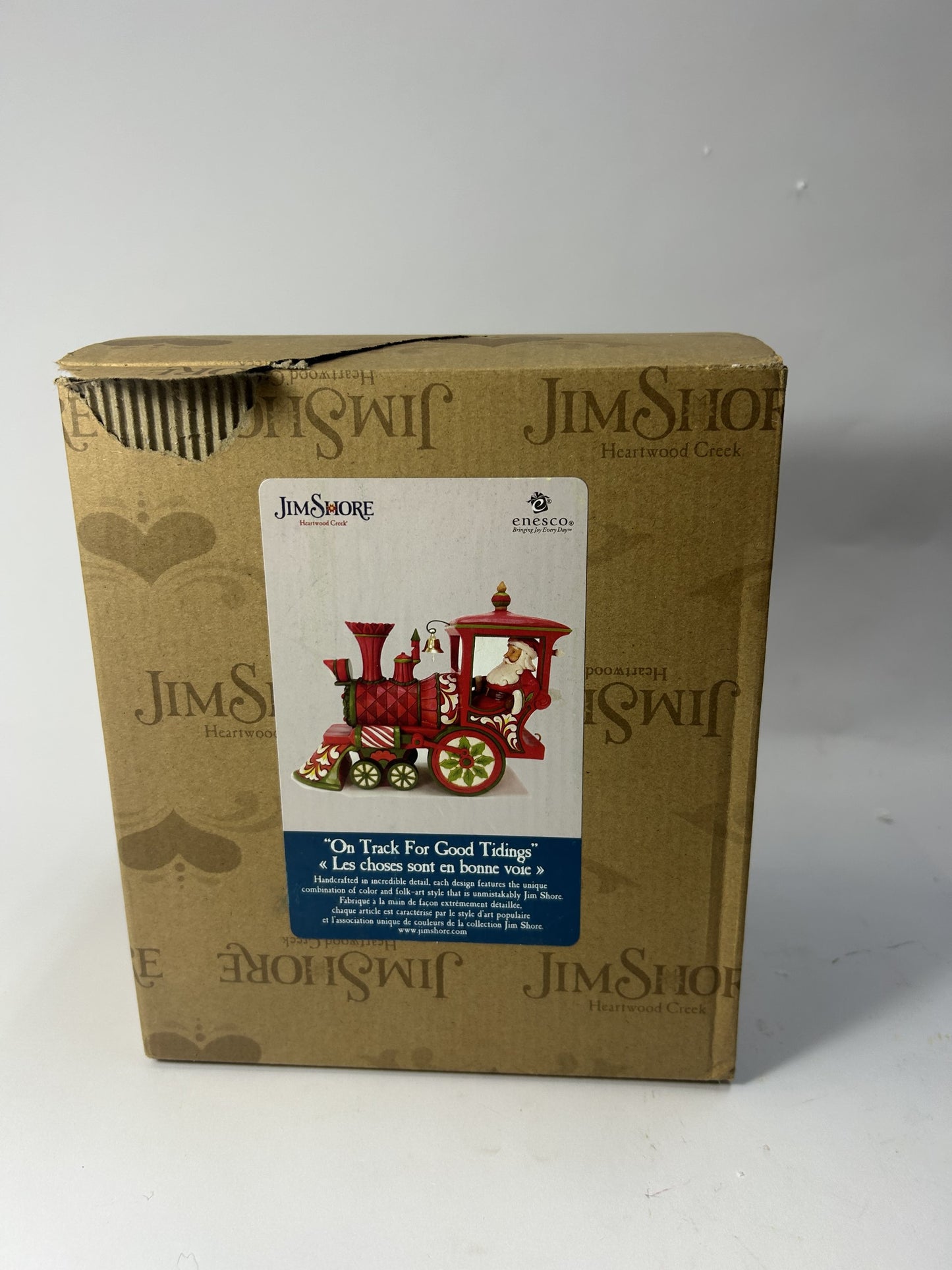 BOX DAMAGE - On Track For Good Tidings - Christmas Train Engine