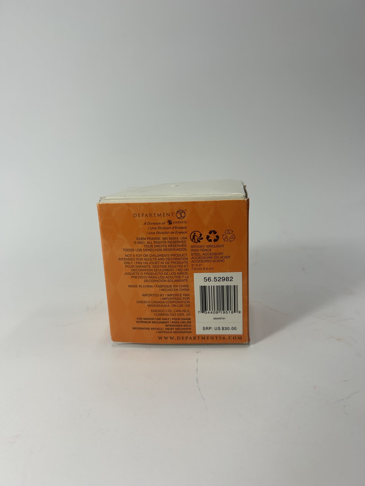BOX DAMAGE - Spooky Wrought Iron Fence - Set of 6 - Country N More Gifts