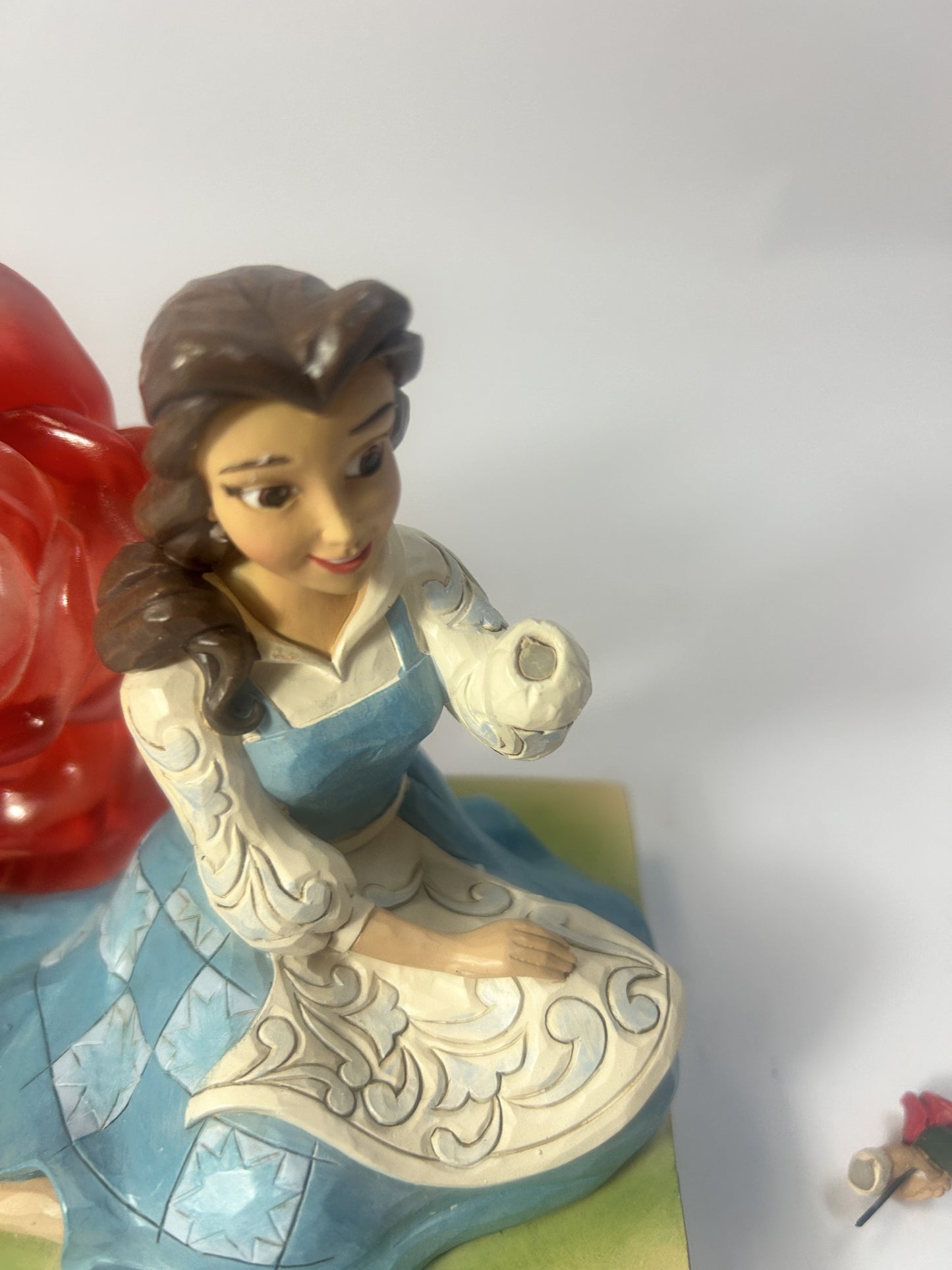 DAMAGED - An Enchanted Rose - Belle Clear Resin Rose