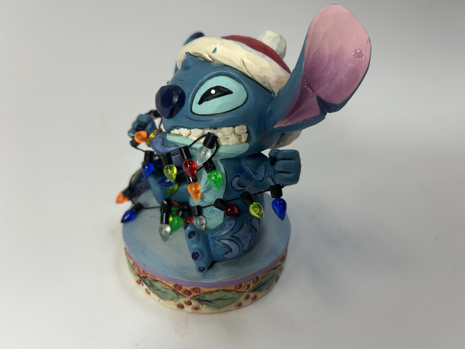 DAMAGED - Stitch Wrapped in Christmas Lights - Country N More Gifts