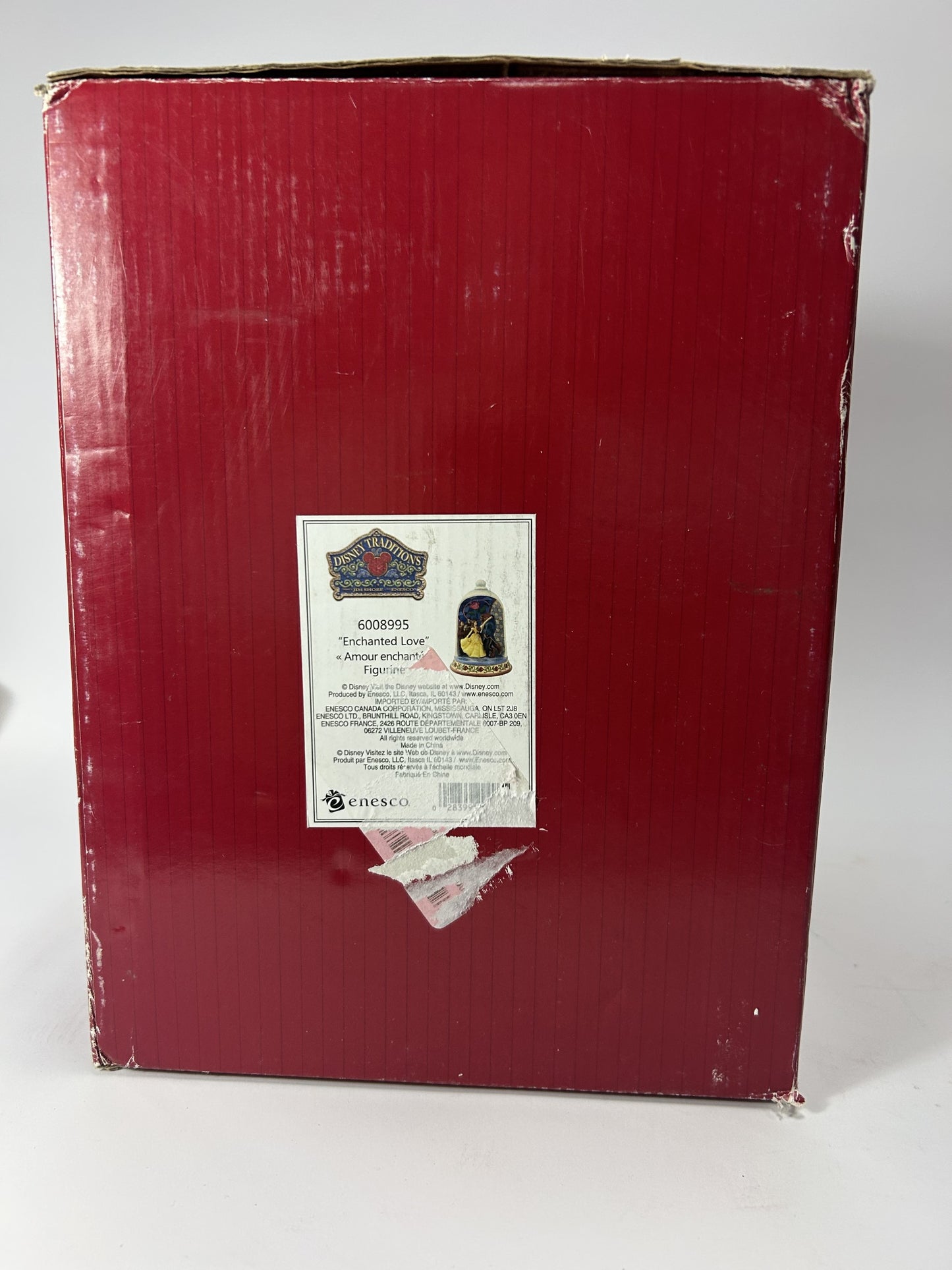 BOX DAMAGE - Enchanted Love - Beauty and the Beast Rose Dome - Country N More Gifts