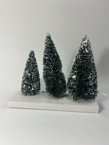 DAMAGED - Village Twinkling Lit Trees - Country N More Gifts