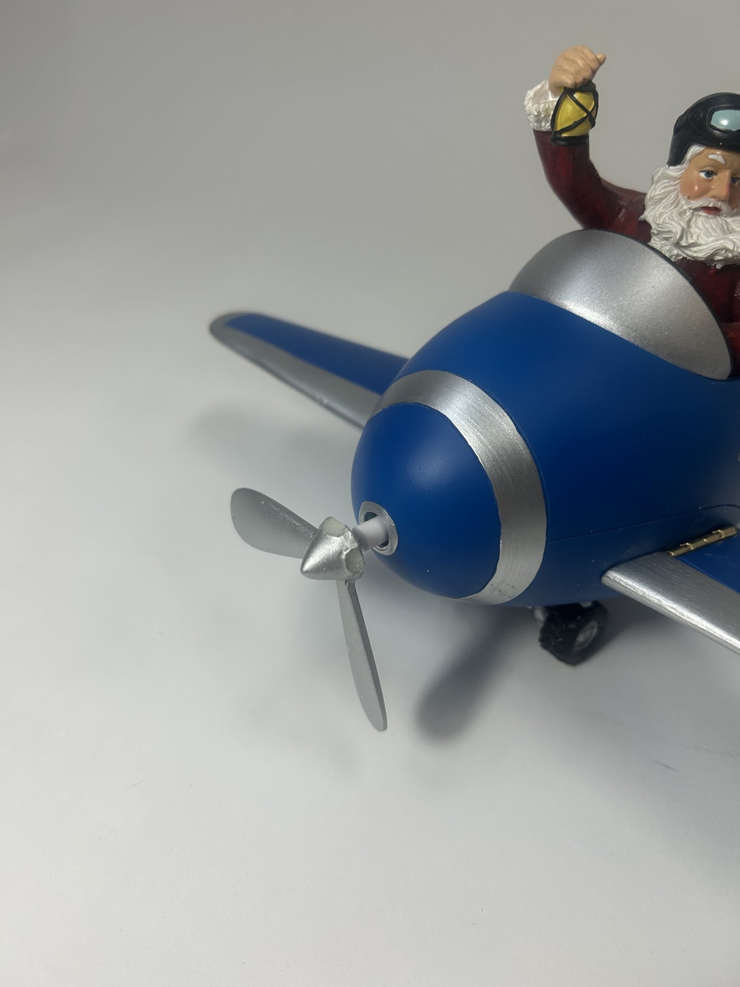 DAMAGED - Santa Spinning Propeller Airplane - Country N More Gifts