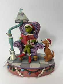 DAMAGED - Grinch in Chair with Lamp