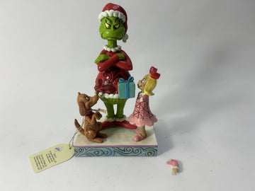 DAMAGED - Max & Cindy Giving Gift to Grinch - Country N More Gifts