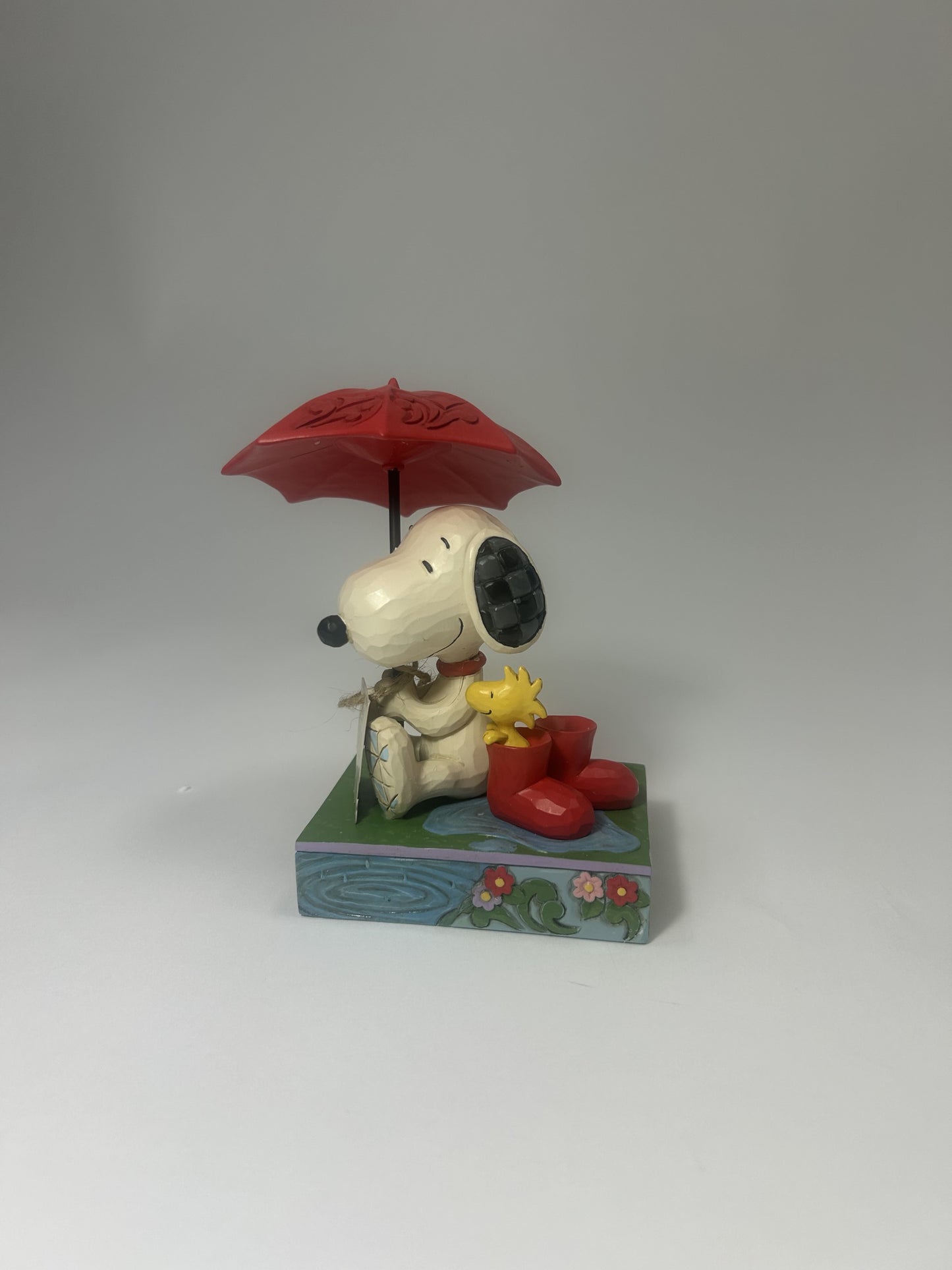 DAMAGED HAS BEEN FIXED- Just a Rainy Day - Snoopy Holding Umbrella - Country N More Gifts