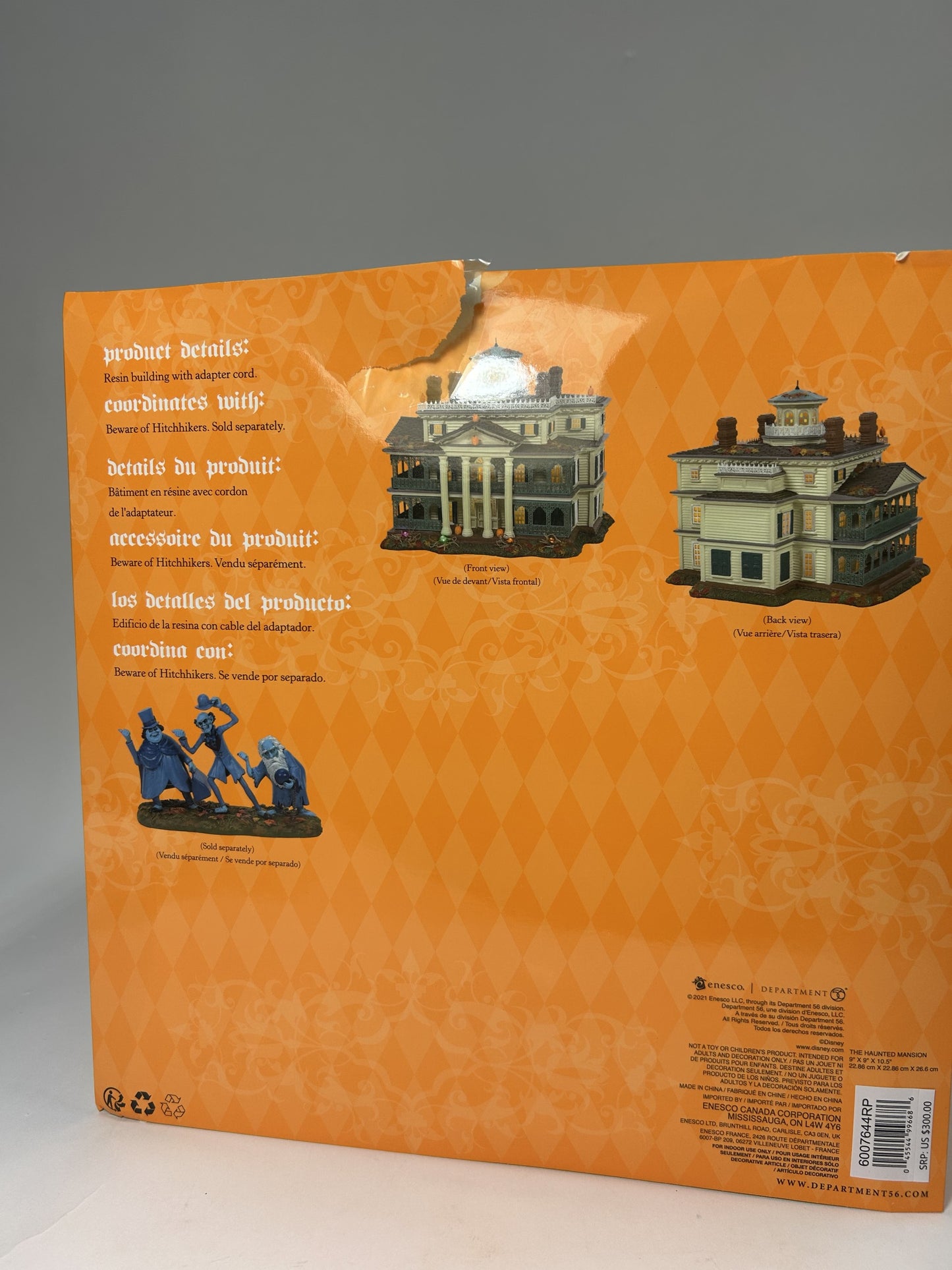BOX DAMAGE - Disneyland Haunted Mansion - Resin - Country N More Gifts
