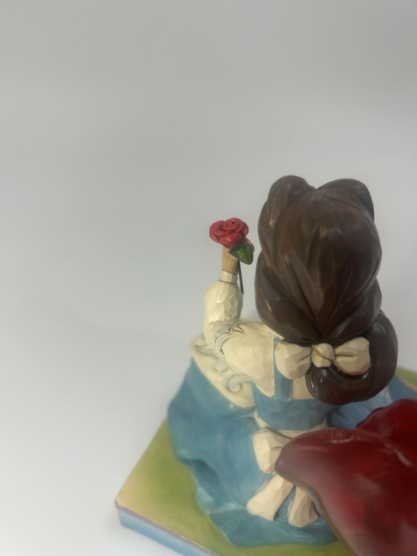DAMAGED - An Enchanted Rose - Belle Clear Resin Rose