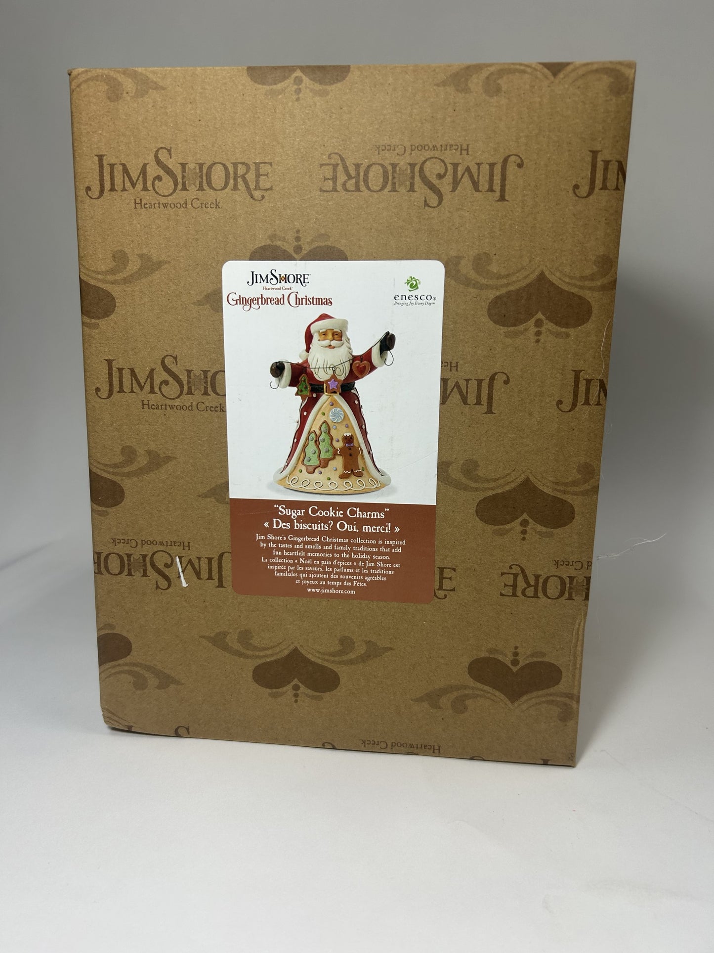 BOX DAMAGE - Sugar Cookie Charms - Gingerbread Santa Garland Figurine - Country N More Gifts