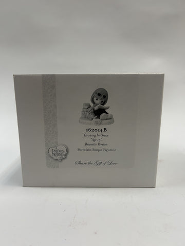 BOX DAMAGE - 15 Age Fifteen Brunette - Girl Reading Books With Teddy Bear - Country N More Gifts