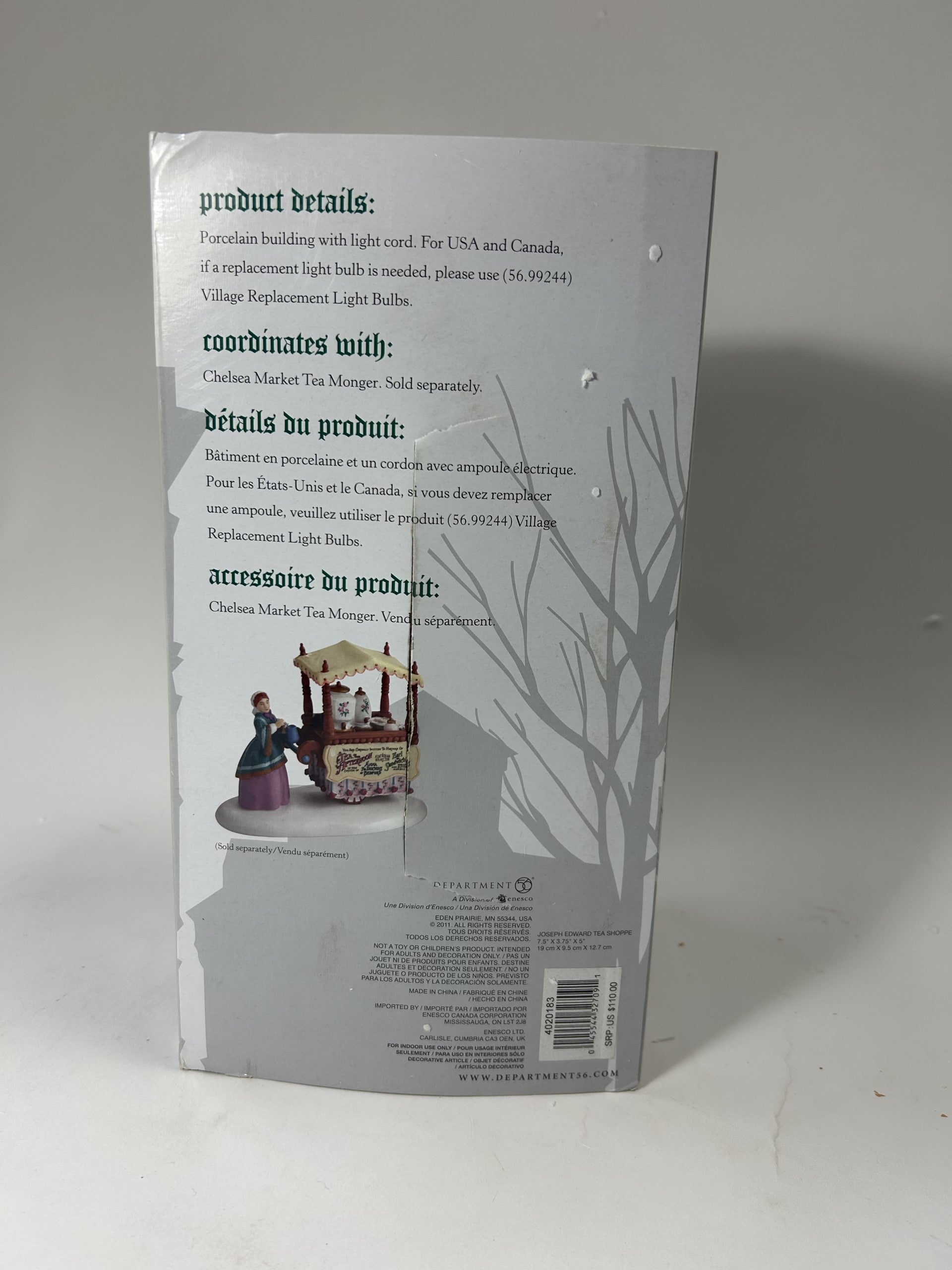 BOX DAMAGE - Joseph Edward Tea Shoppe - Country N More Gifts