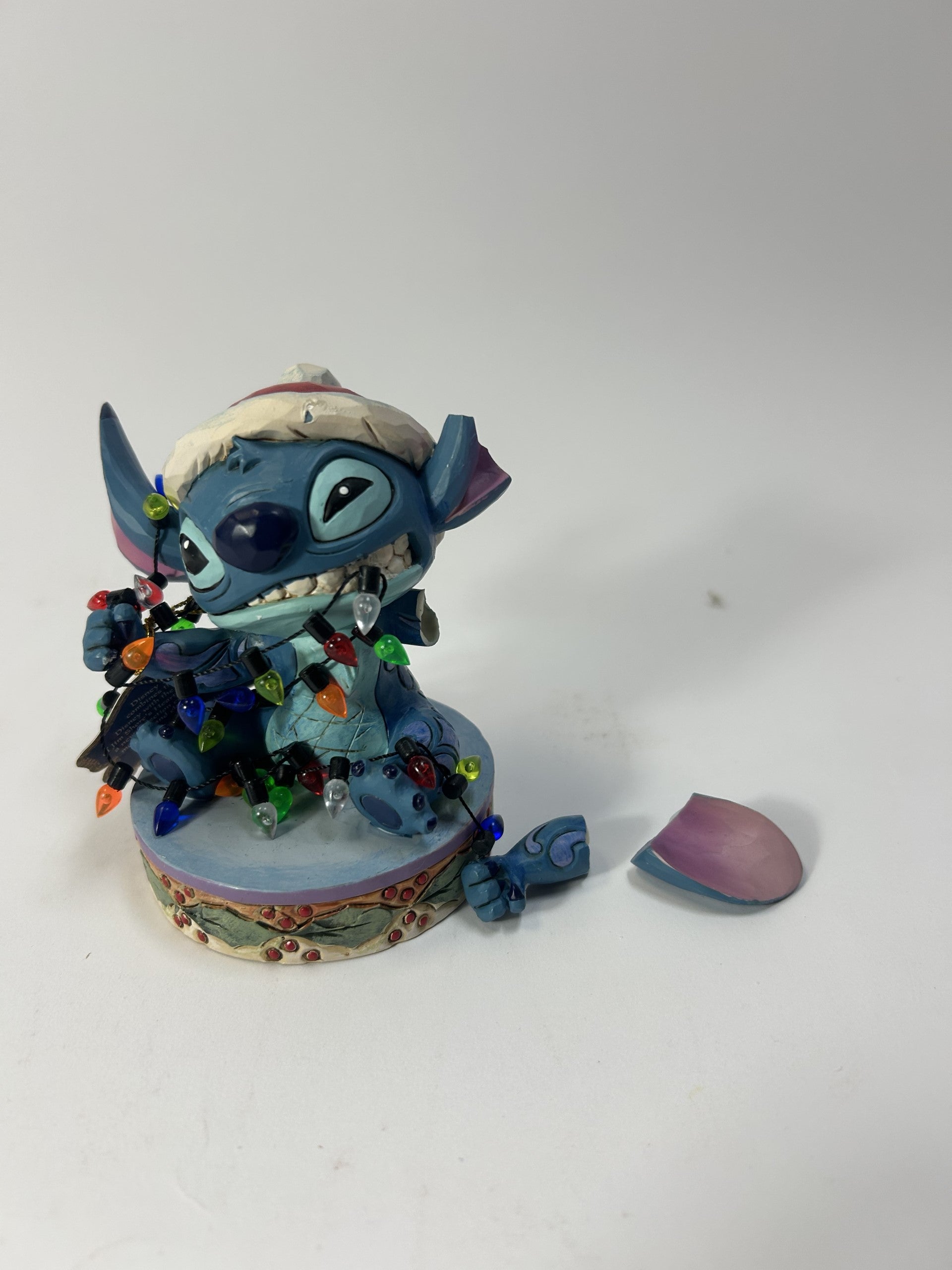 DAMAGED - Stitch Wrapped in Christmas Lights - Country N More Gifts