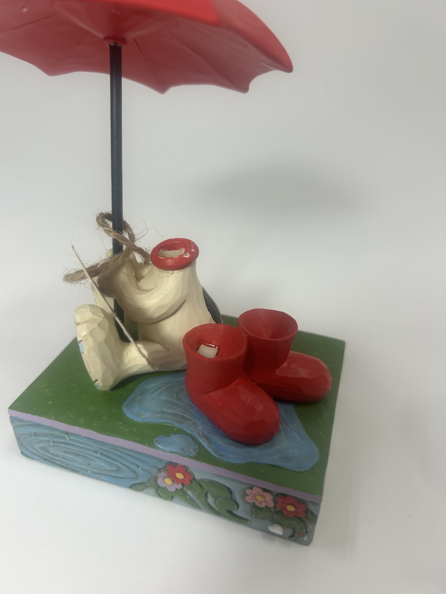 DAMAGED HAS BEEN FIXED- Just a Rainy Day - Snoopy Holding Umbrella - Country N More Gifts
