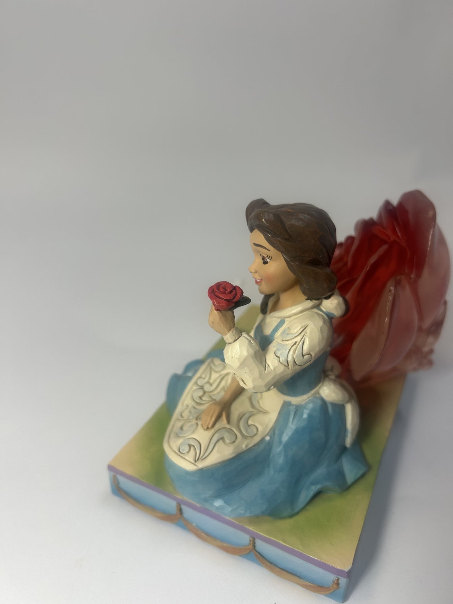 DAMAGED - An Enchanted Rose - Belle Clear Resin Rose