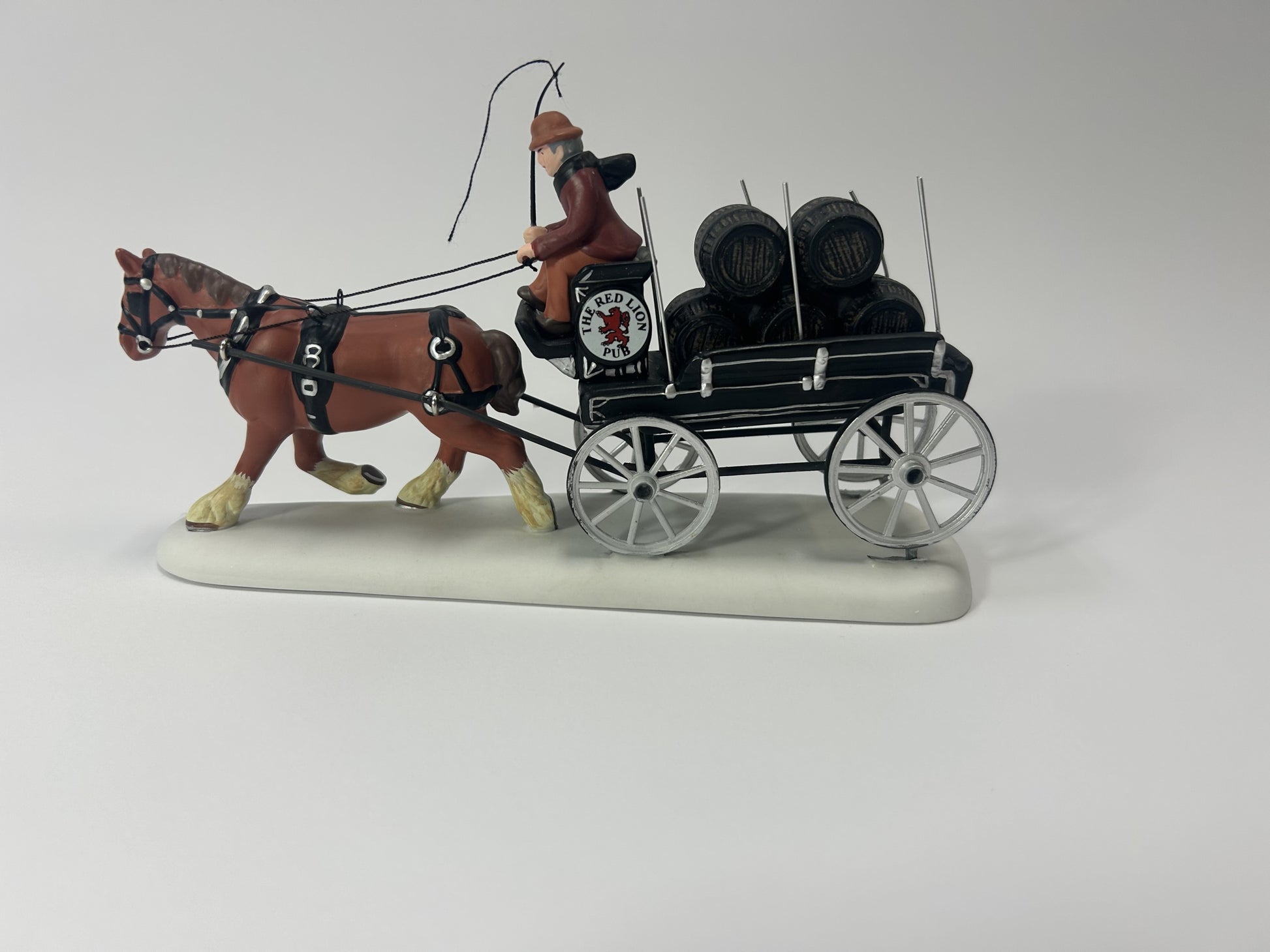 DAMAGED + NO STYROFOAM - Red Lion Pub Beer Wagon - Country N More Gifts