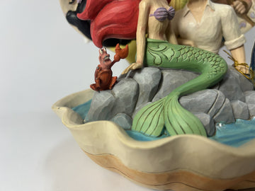 DAMAGED - Seashell Scenario - Little Mermaid Shell Scene - Country N More Gifts