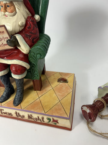 DAMAGED - A Christmas Tradition - Twas The Night Santa Reading - Country N More Gifts
