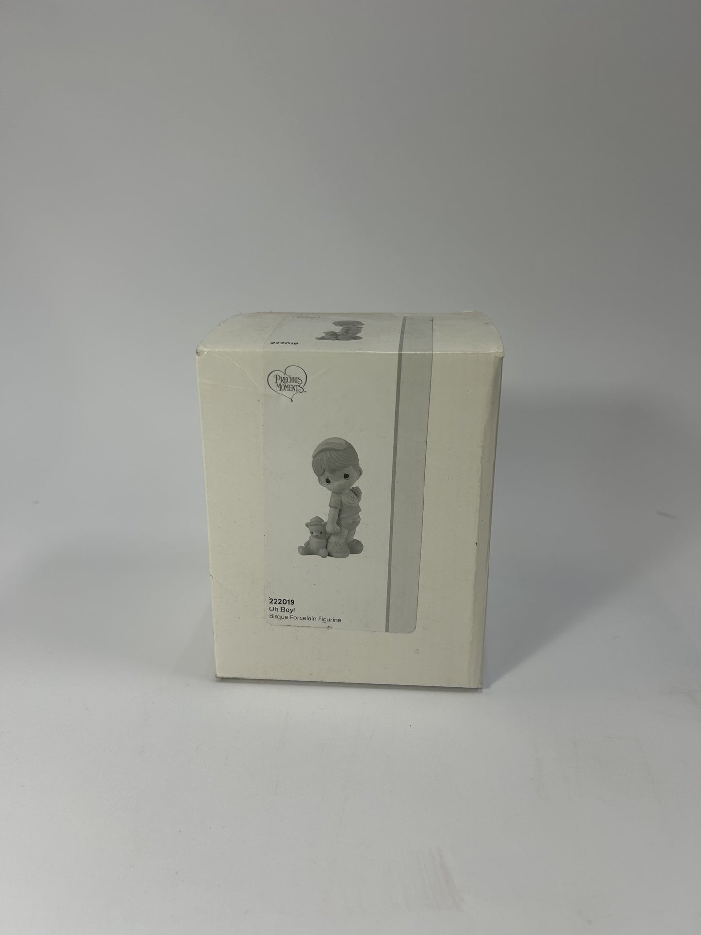 BOX DAMAGE - Oh Boy! with Teddy Bear Figurine - Country N More Gifts
