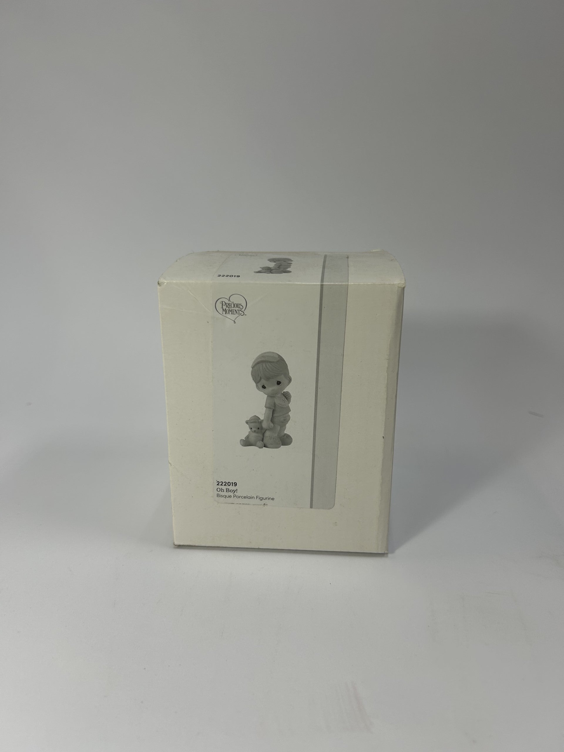 BOX DAMAGE - Oh Boy! with Teddy Bear Figurine - Country N More Gifts
