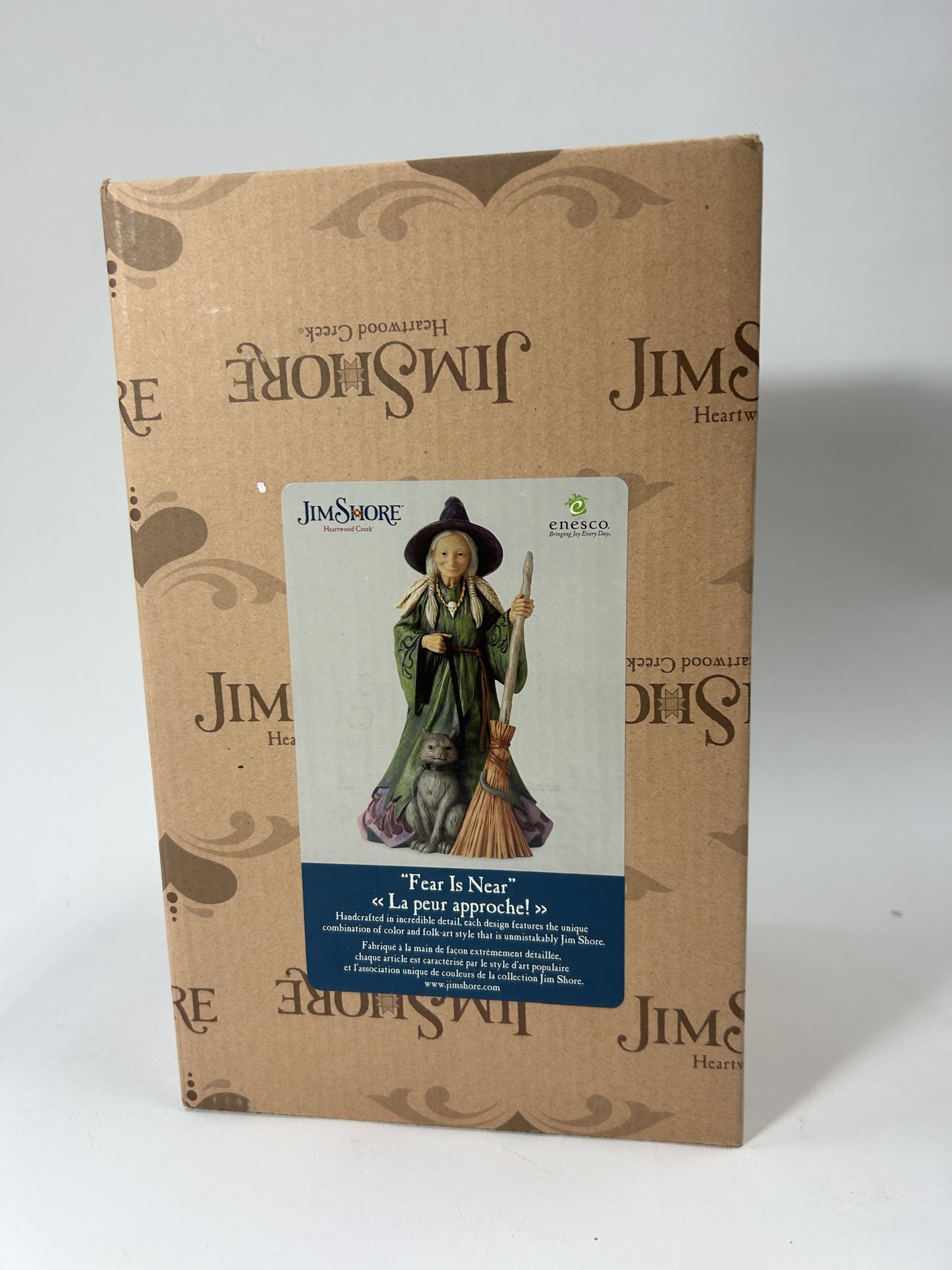 BOX DAMAGE - Magic by the Moonlight - Witch with Cat and Broom - Country N More Gifts