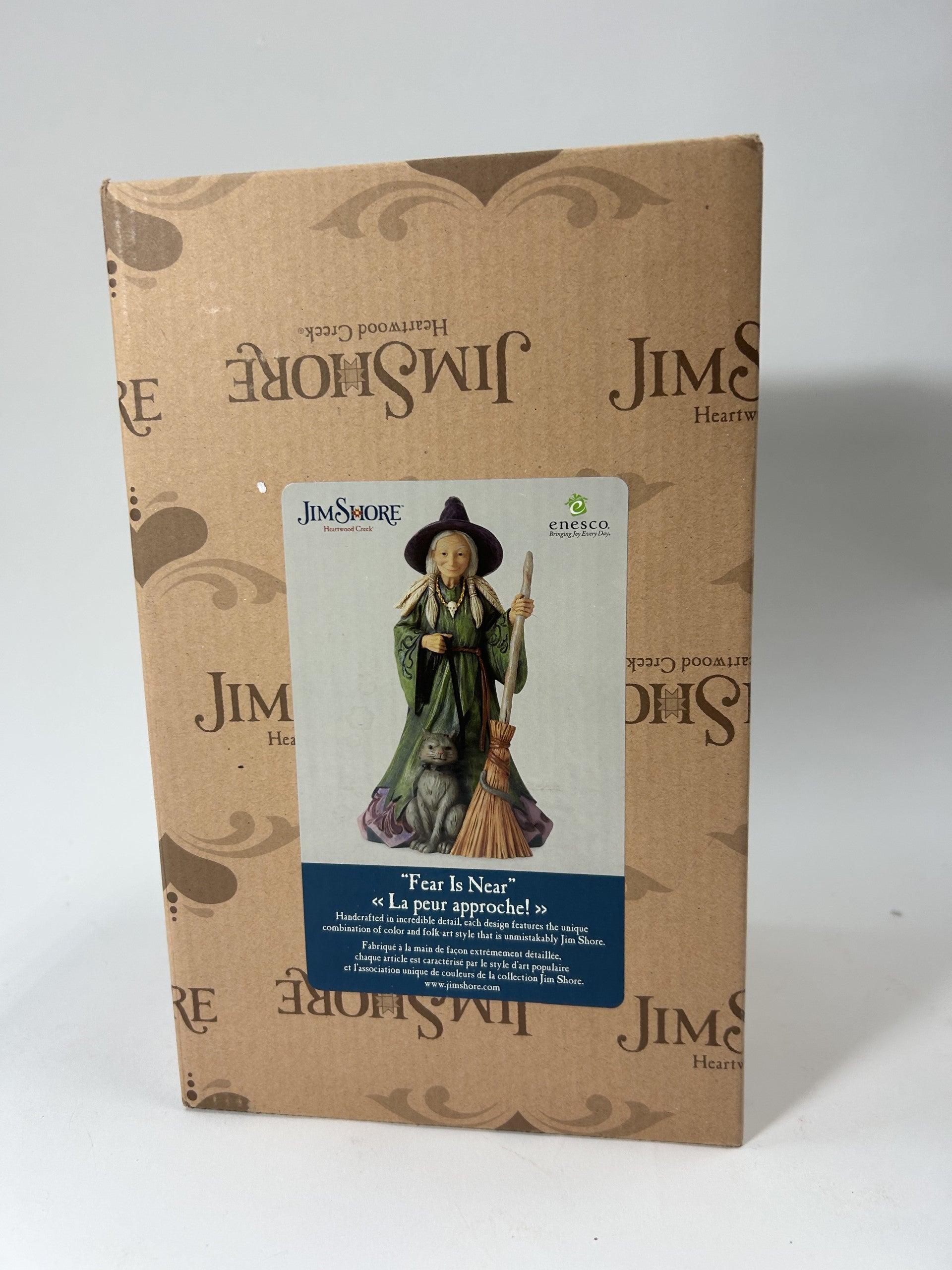 BOX DAMAGE - Magic by the Moonlight - Witch with Cat and Broom - Country N More Gifts