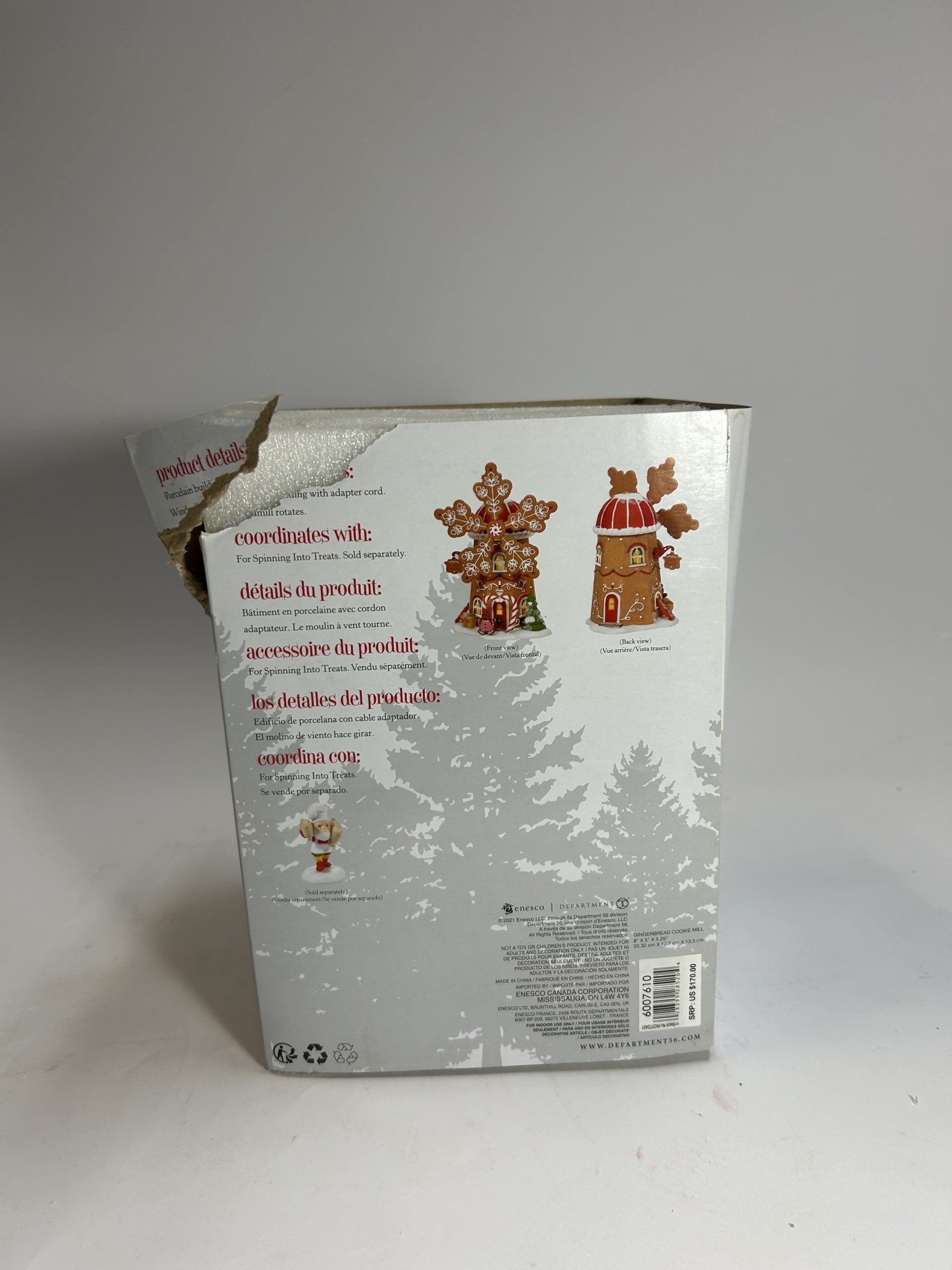 BOX DAMAGE - Gingerbread Cookie Mill - Country N More Gifts