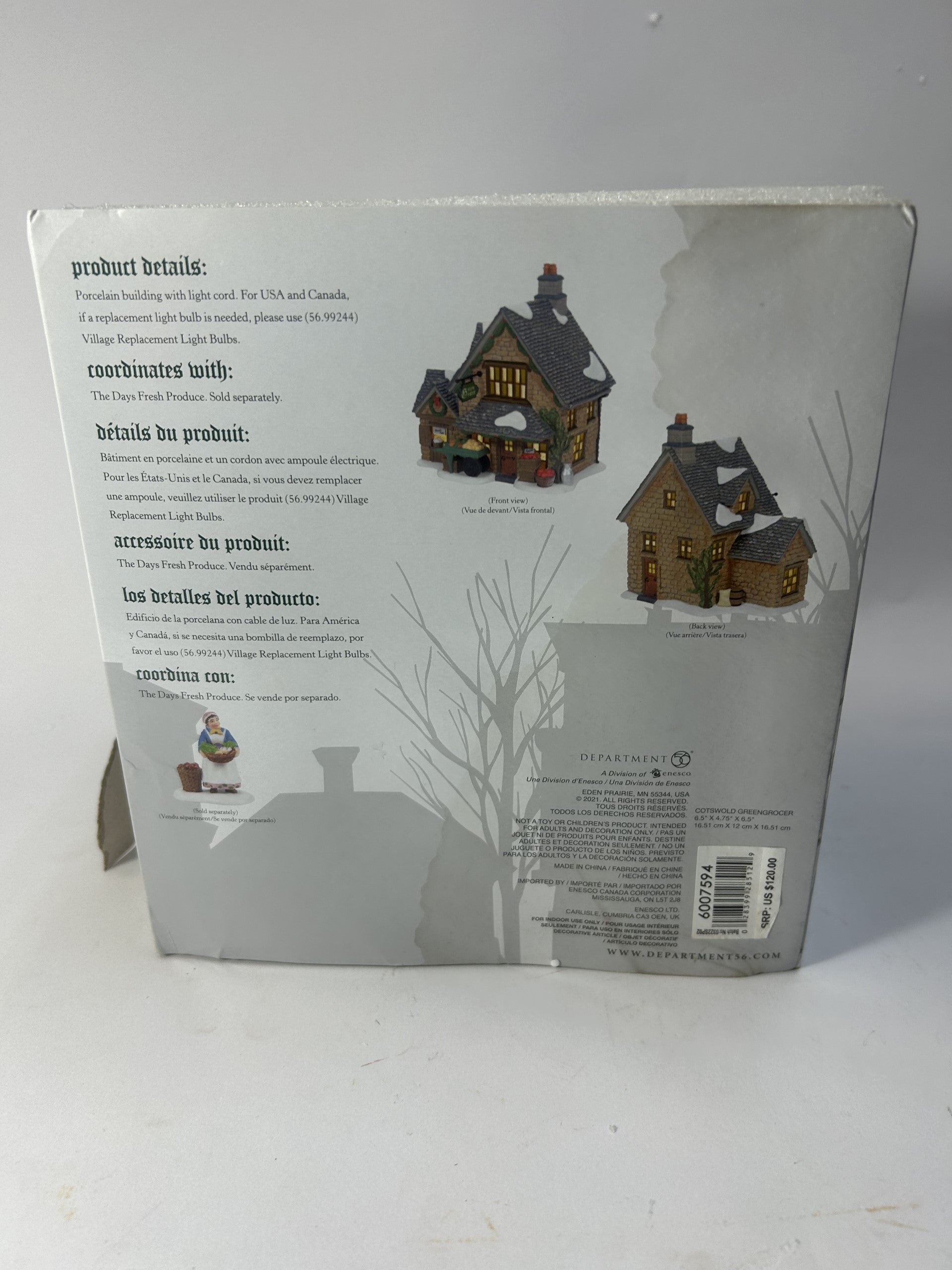 BOX DAMAGE - Cotswold Greengrocer - Country N More Gifts