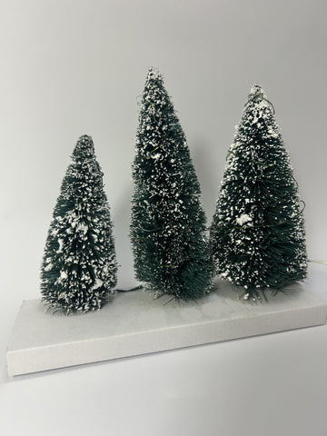 DAMAGED - Village Twinkling Lit Trees - Country N More Gifts
