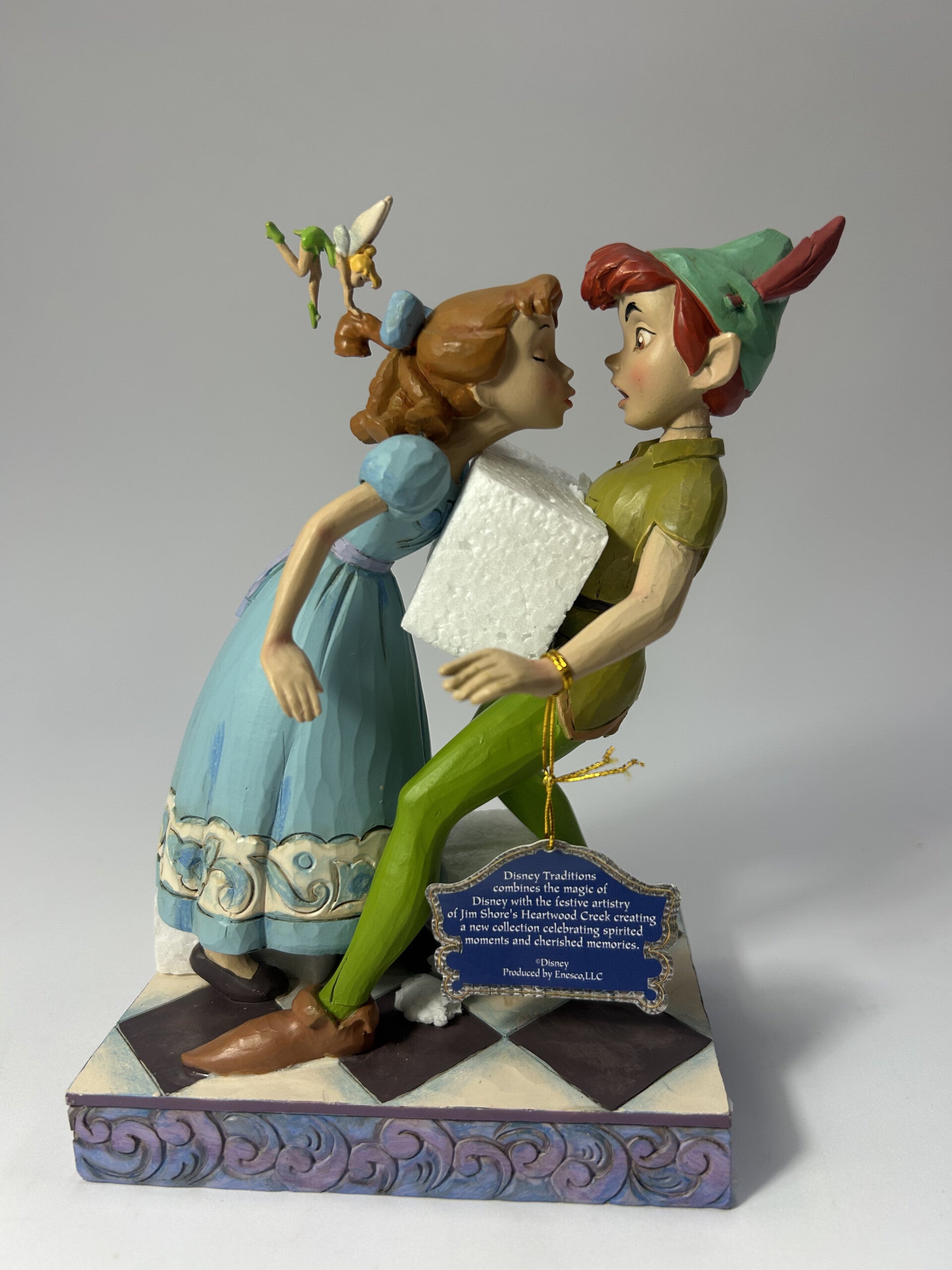 DAMAGED - An Unexpected Kiss - Peter Pan, Wendy & Tinker Bell - Country N More Gifts