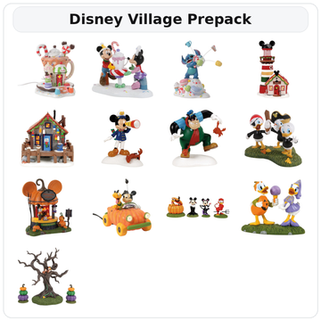 All New For 2026 Disney Village Lit Buildings And Accessories Bundle - Country N More Gifts