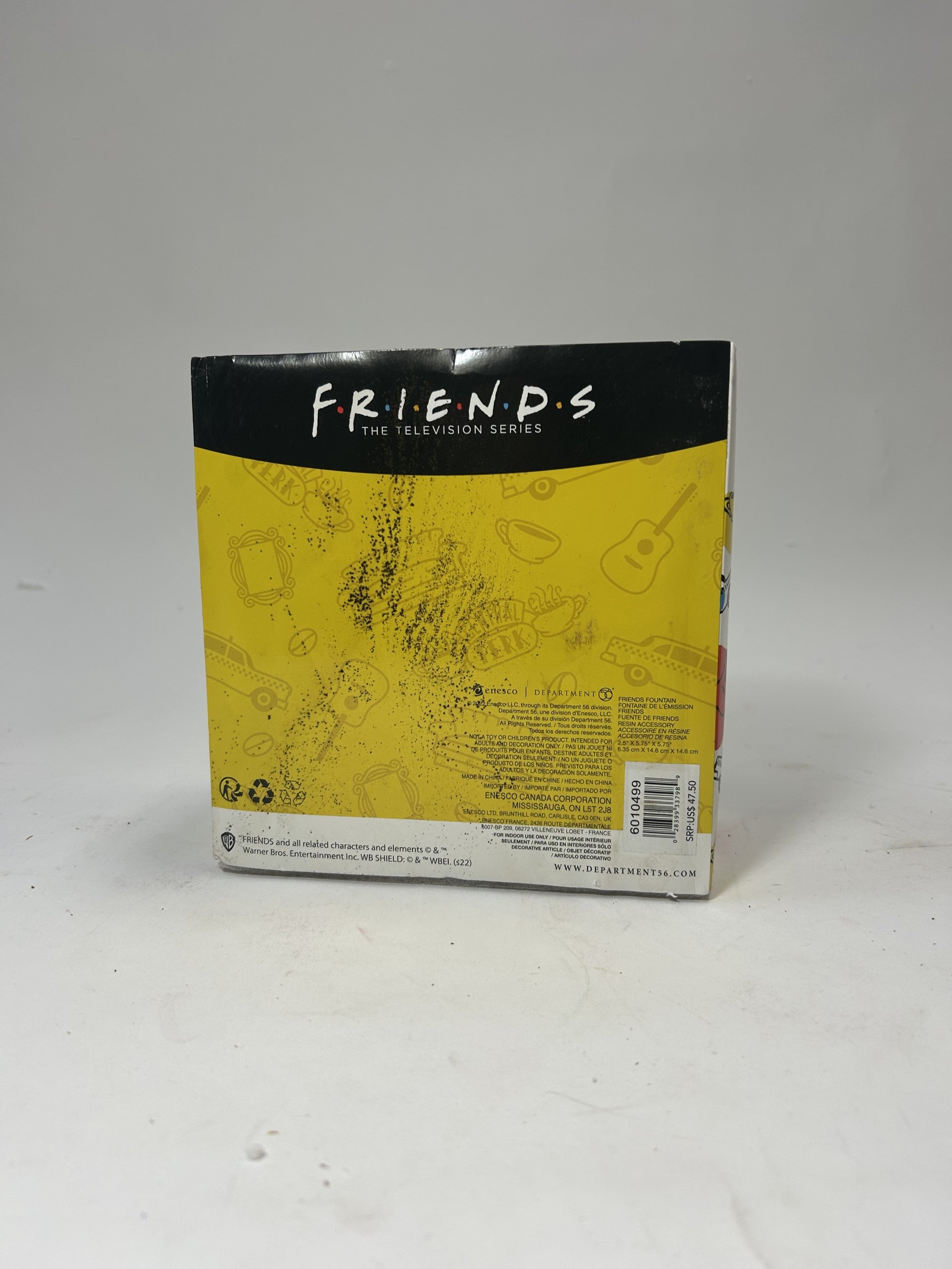 BOX DAMAGE - Friends Fountain - Platinum - Country N More Gifts