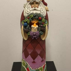 Santa With Wreath 26 Inch - Country N More Gifts