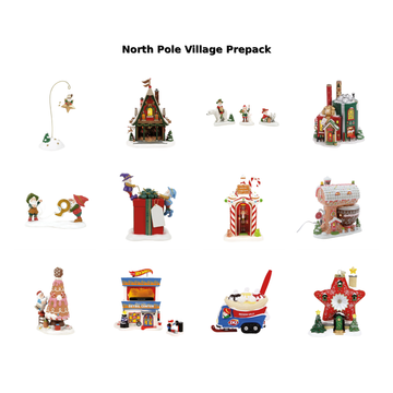 All New For 2026 North Pole Village Lit Buildings And Accessories Bundle - Country N More Gifts