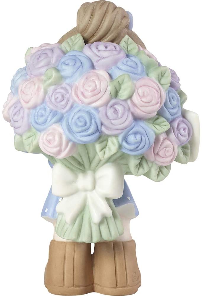 Love You Bunches, Mom!, Bisque Porcelain Figurine, Girl  - Country N More Gifts