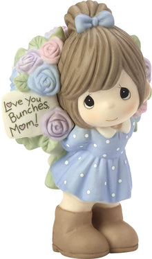 Love You Bunches, Mom!, Bisque Porcelain Figurine, Girl