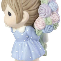 Love You Bunches, Mom!, Bisque Porcelain Figurine, Girl  - Country N More Gifts